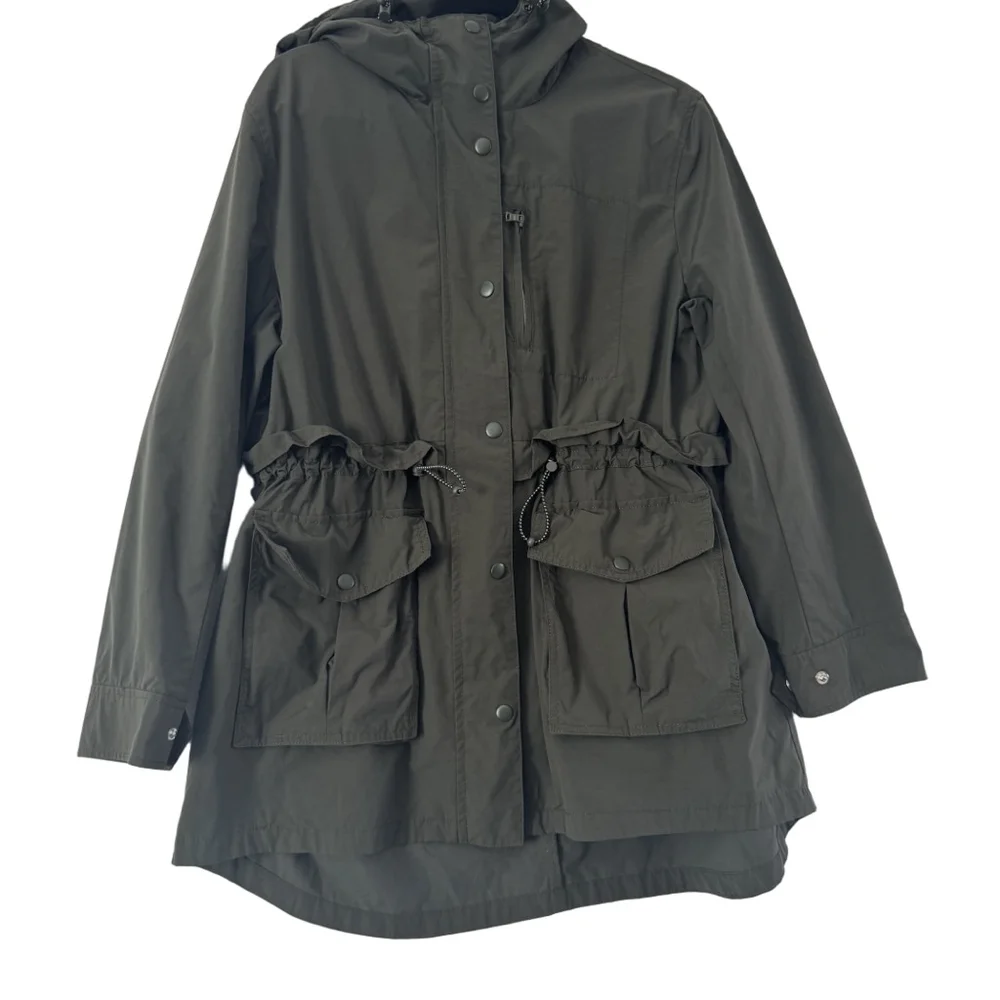 J.Crew Olive Green Perfect Lightweight Utility Jacket M - Picture 2 of 10